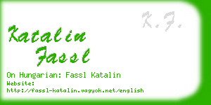 katalin fassl business card